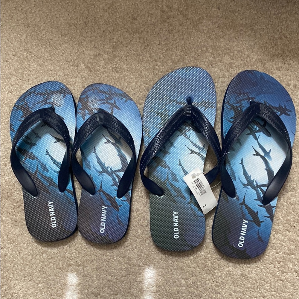 TWO pairs of Old Navy Kid’s Flip Flops